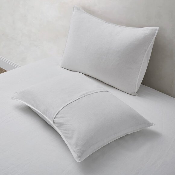 ATLINIA Linen Pillow King Sham / ELEGANT LIFE HOME Cotton Denim Pillow Cover - Picture 3 of 13